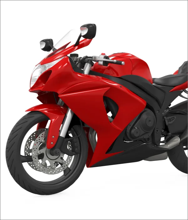 Motocicleta protegida por seguro